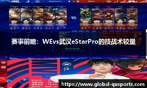 赛事前瞻：WEvs武汉eStarPro的技战术较量